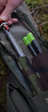 Self take stick sleeve open with components inside