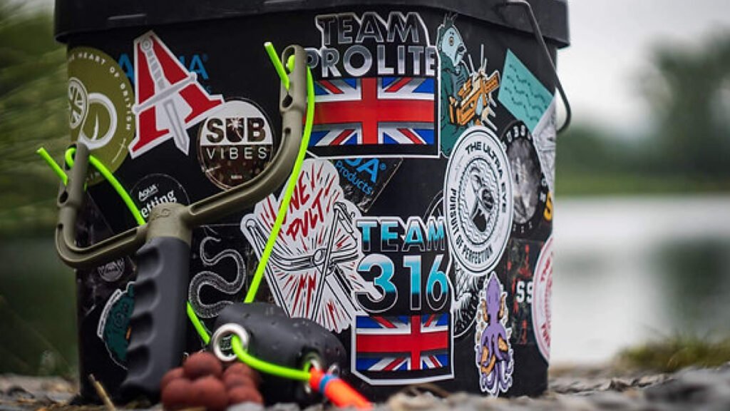 JAG stickers on bait bucket