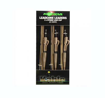 KORDA | KABLE LEADCORE LEADER HYBRID LEAD CLIP QC SWIVEL