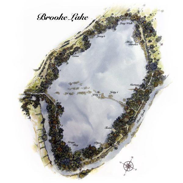 HERONS | BROOKE LAKE MAP