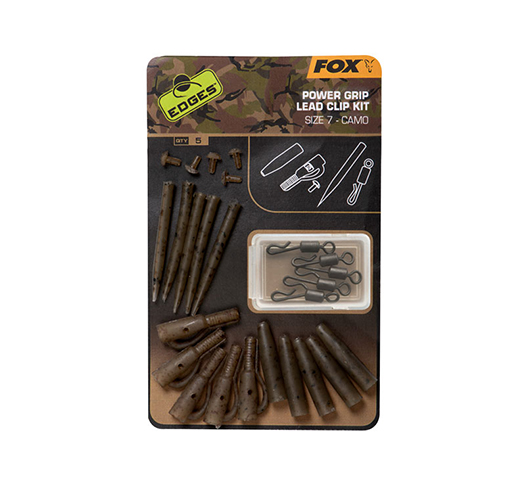 FOX | EDGES CAMO POWER GRIP LEAD CLIP KIT (SIZE 7)